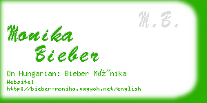 monika bieber business card